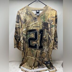 Reebok NFL Raiders Nnamdi Asomugha #21 Men’s Jersey Size 2XL Realtree Camo EUC